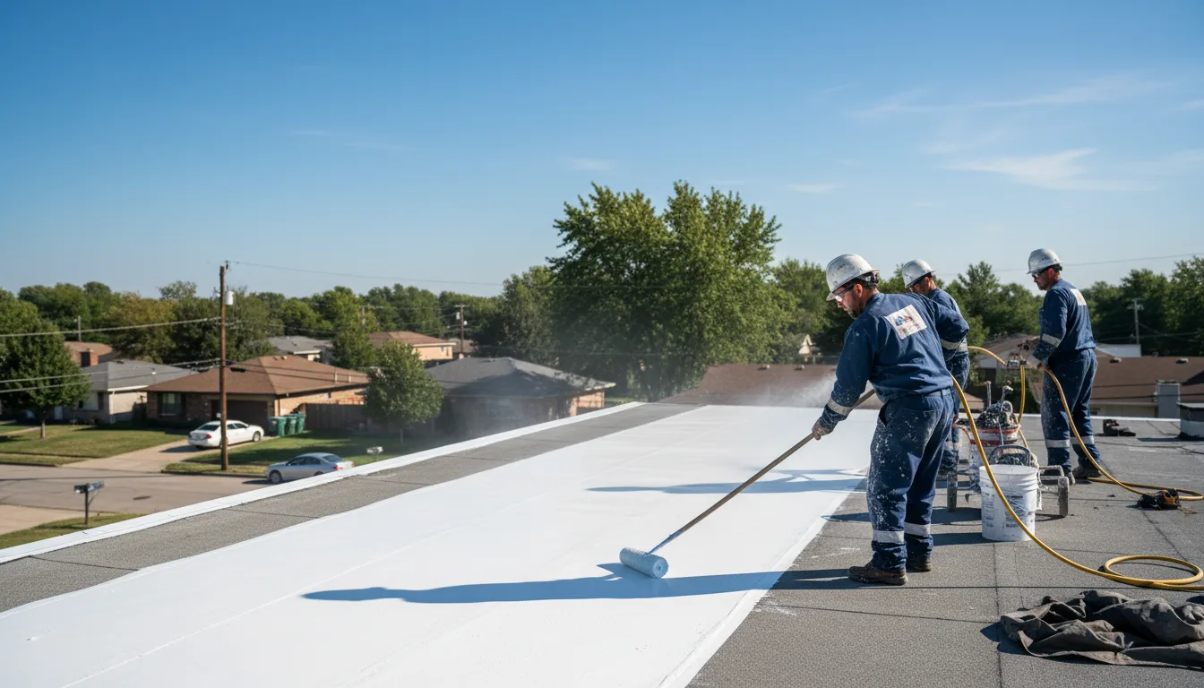 Commercial roof coating in Preble, NY near me